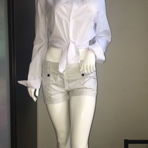 G by GUESS White Short ,black stripes